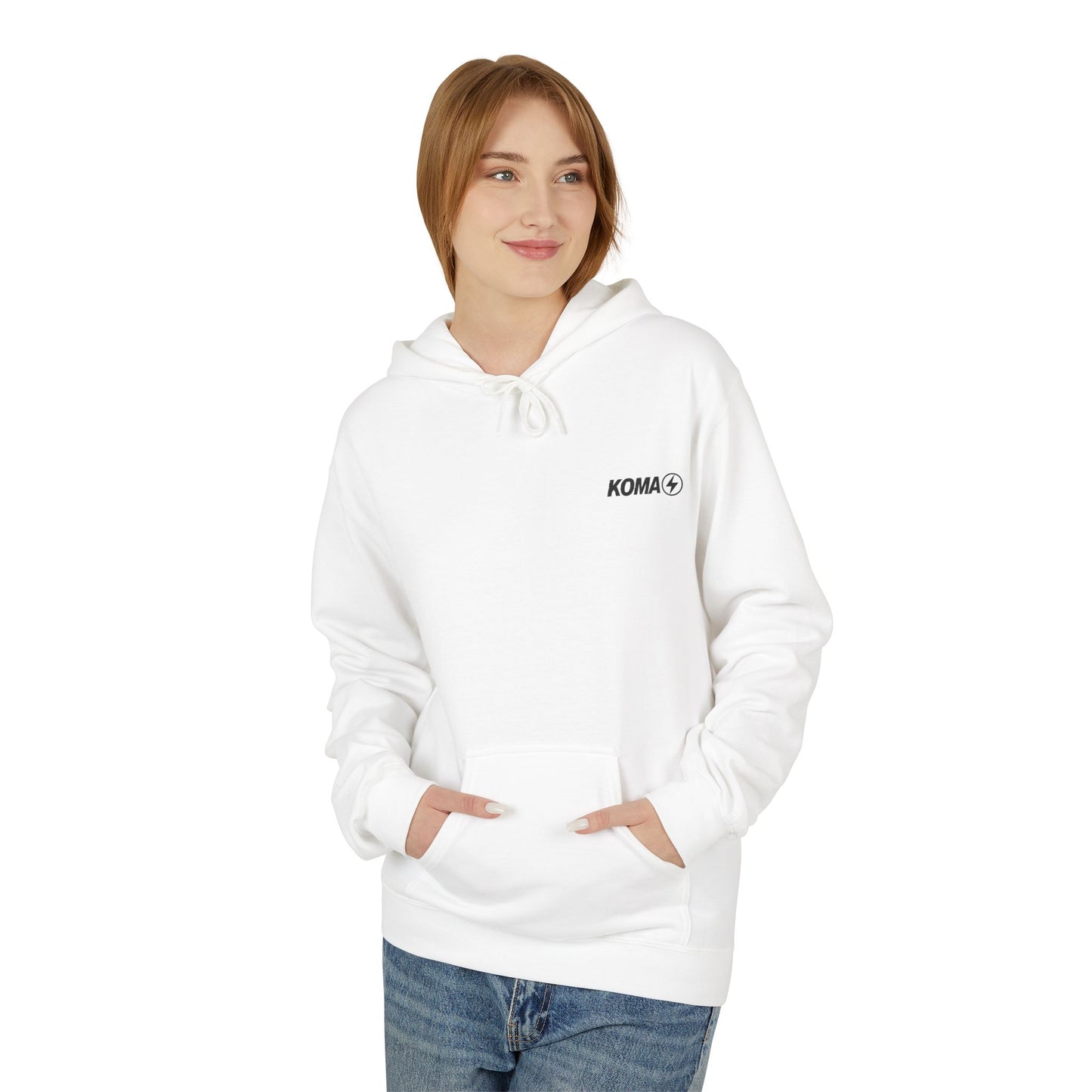 Sweat à capuche KOMA – Sweat-shirt minimaliste sans fermeture